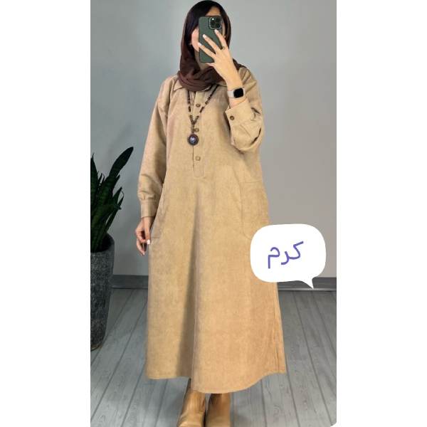 پیراهن کفتان کبریتی سولماز