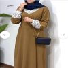 پیراهن مانتویی بلند شکوفه بهاری