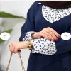 پیراهن مانتویی بلند شکوفه بهاری