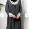 پیراهن مانتویی بلند شکوفه بهاری