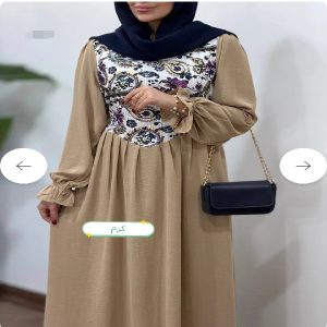 پیراهن مانتویی بلند مهشید