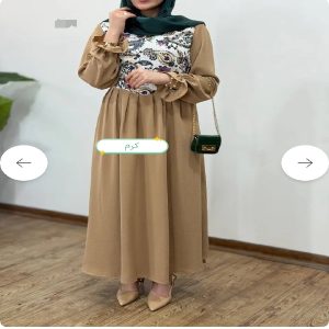 پیراهن مانتویی بلند مهشید